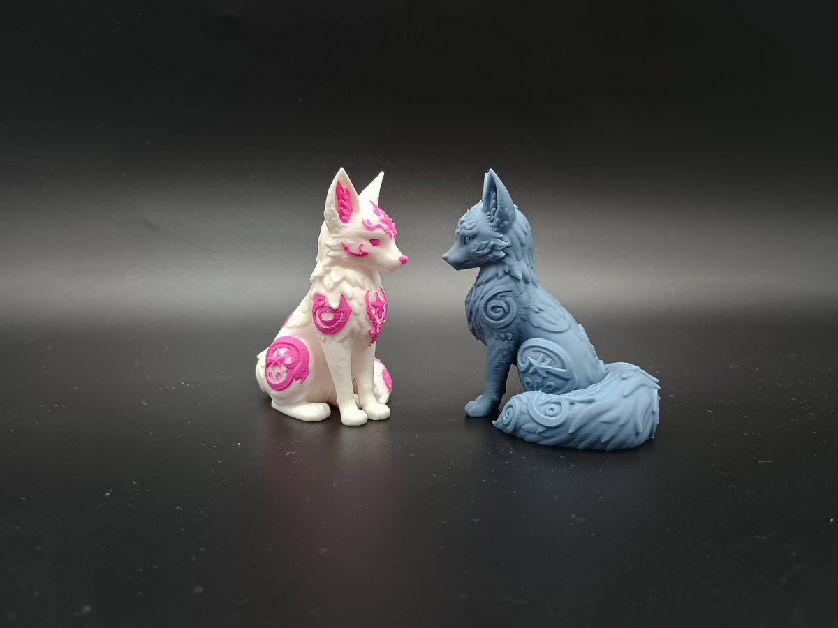 Mehrfarbige Sternenlicht-Fuchs-Figur