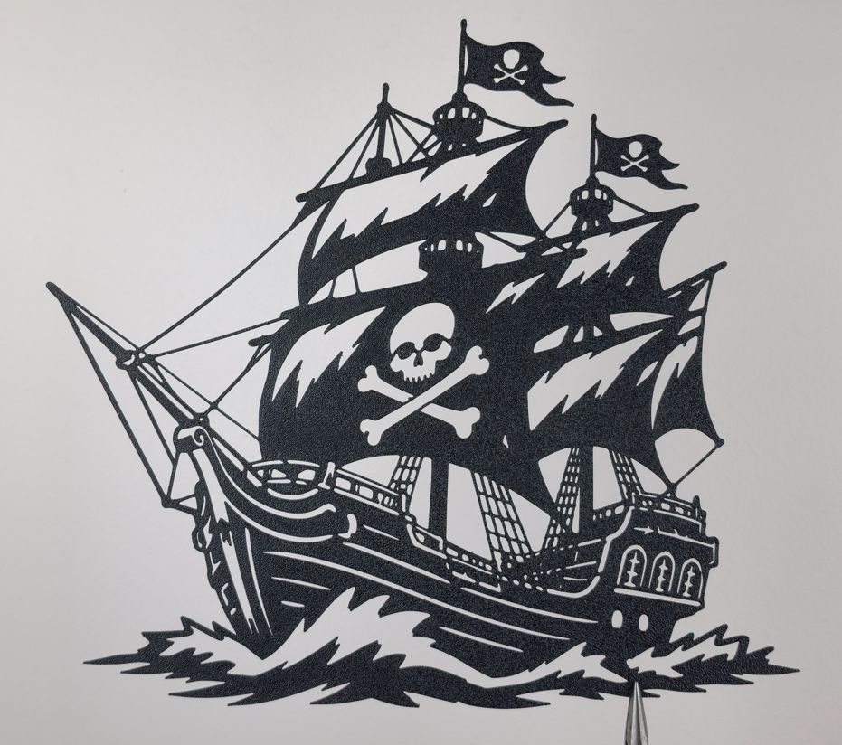 Piraten-Schiff Wandkunst Wandbild Wanddeko Wanddekoration Wohnzimmer Deko