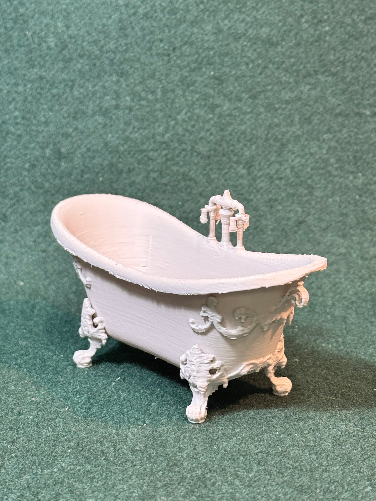 Puppenhaus Mini Badewanne aus der viktorianischen Ära 1 Miniatur 1:12