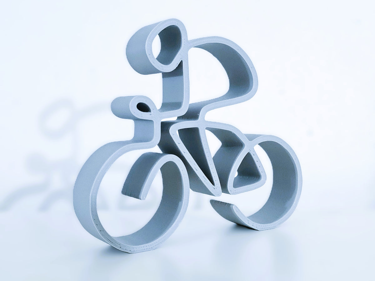 Fahrrad Linienkunst Skulptur