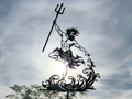 Poseidon Ozeankraft 2D Wandkunst Wandbild Wanddeko Wanddekoration Deko