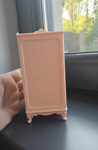 Vintage Mini Kühlschrank 1:12 Puppenhaus Miniatur Puppenstube Diorama