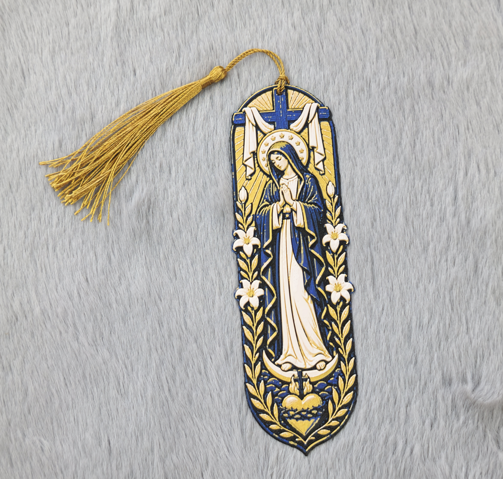 Lesezeichen der Jungfrau Maria Buch Leseratte Geschenk Bücherwurm