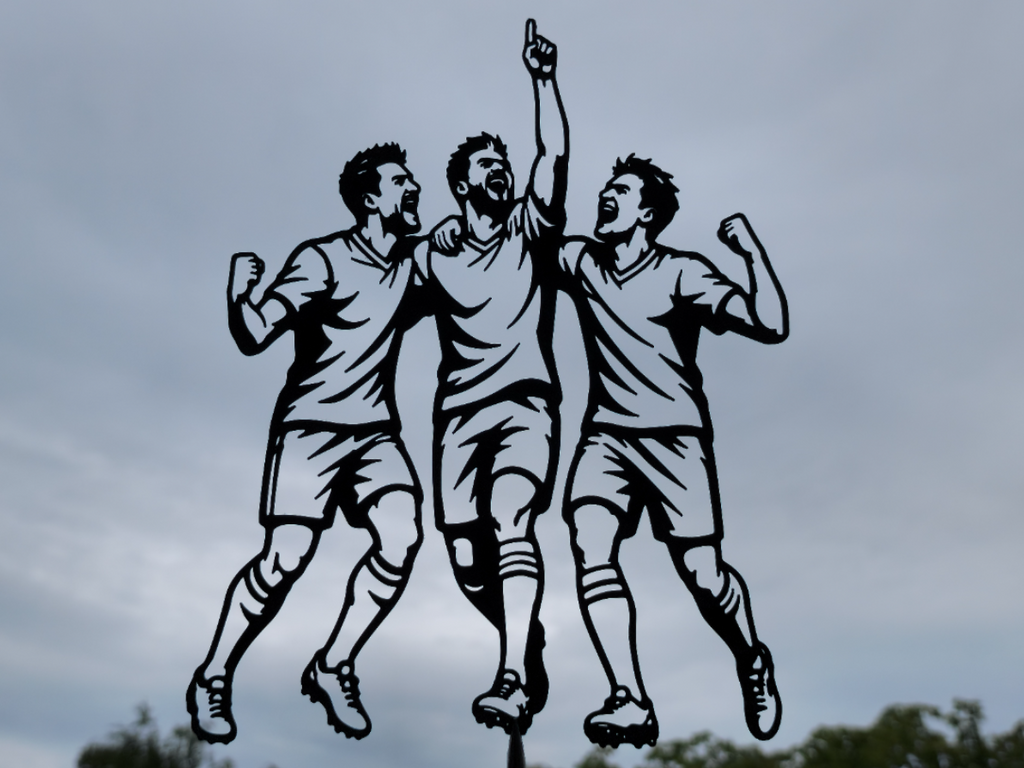 Fußballmannschaft-Jubel Wandkunst Deko Wandbild Wanddeko Wanddekoration