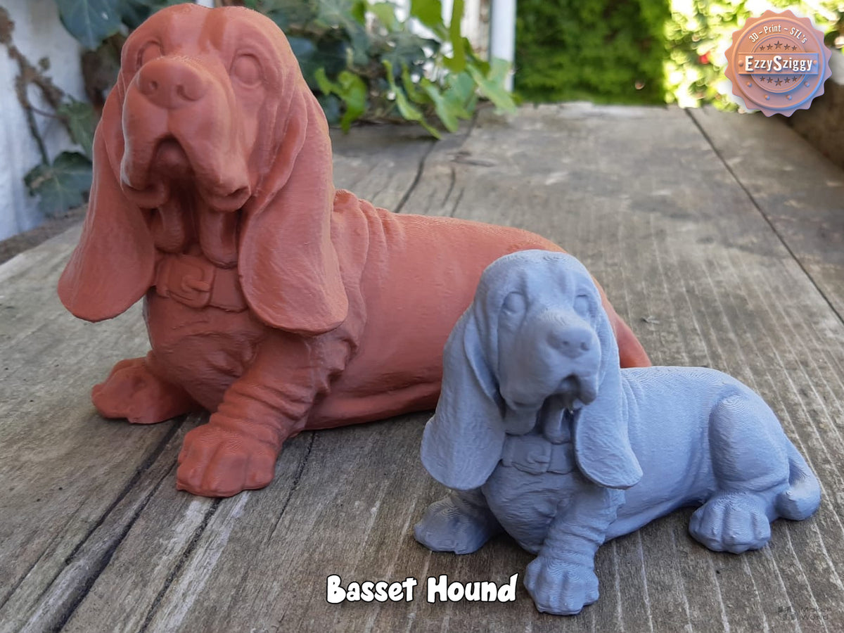 Basset Hound Figur Deko Statue Skulptur Dekoration Geschenk Vitrine