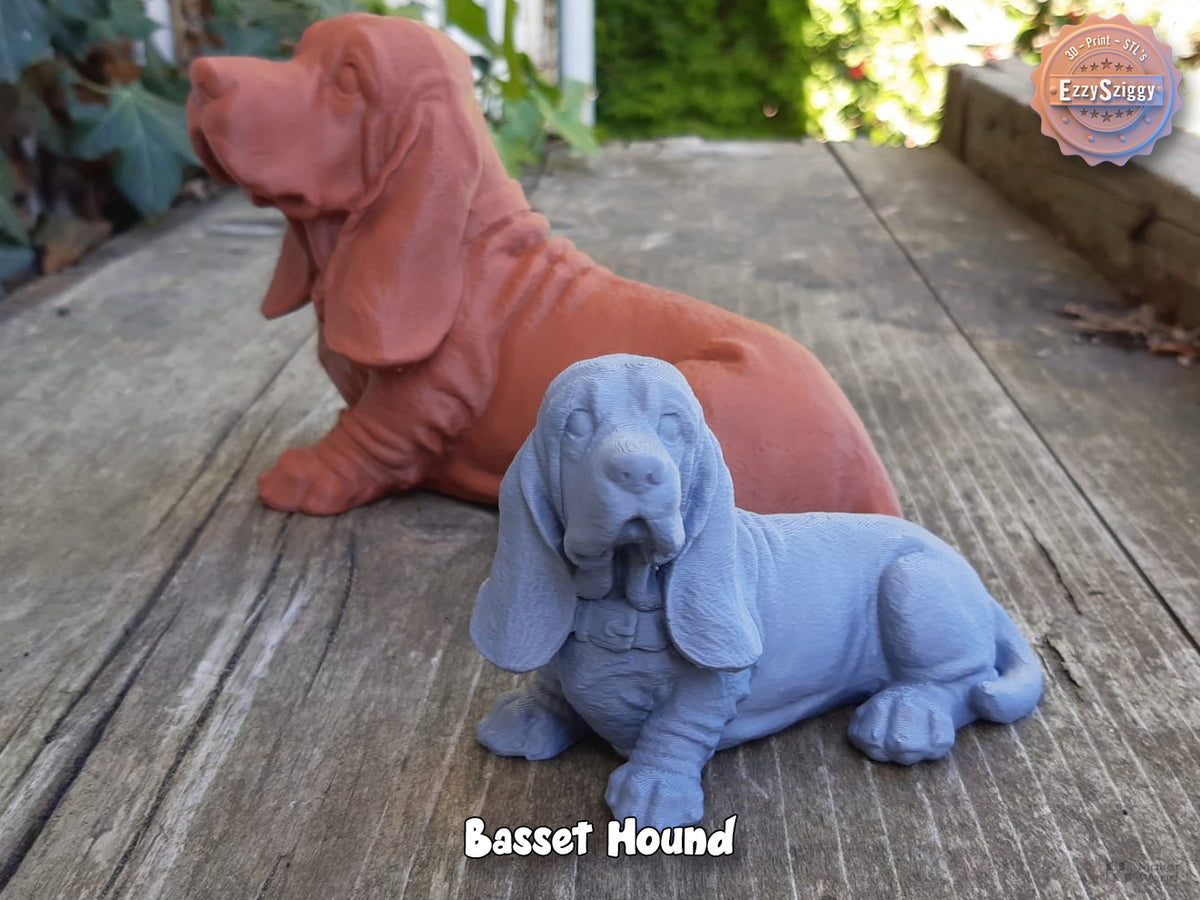 Basset Hound Figur Deko Statue Skulptur Dekoration Geschenk Vitrine