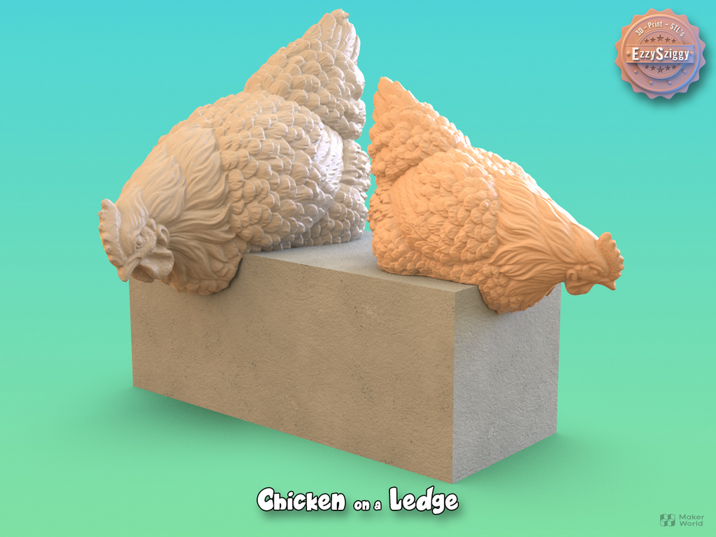 Huhn auf einem Sims Figur Deko Statue Ostern Osterdeko Frühling Tierfigur