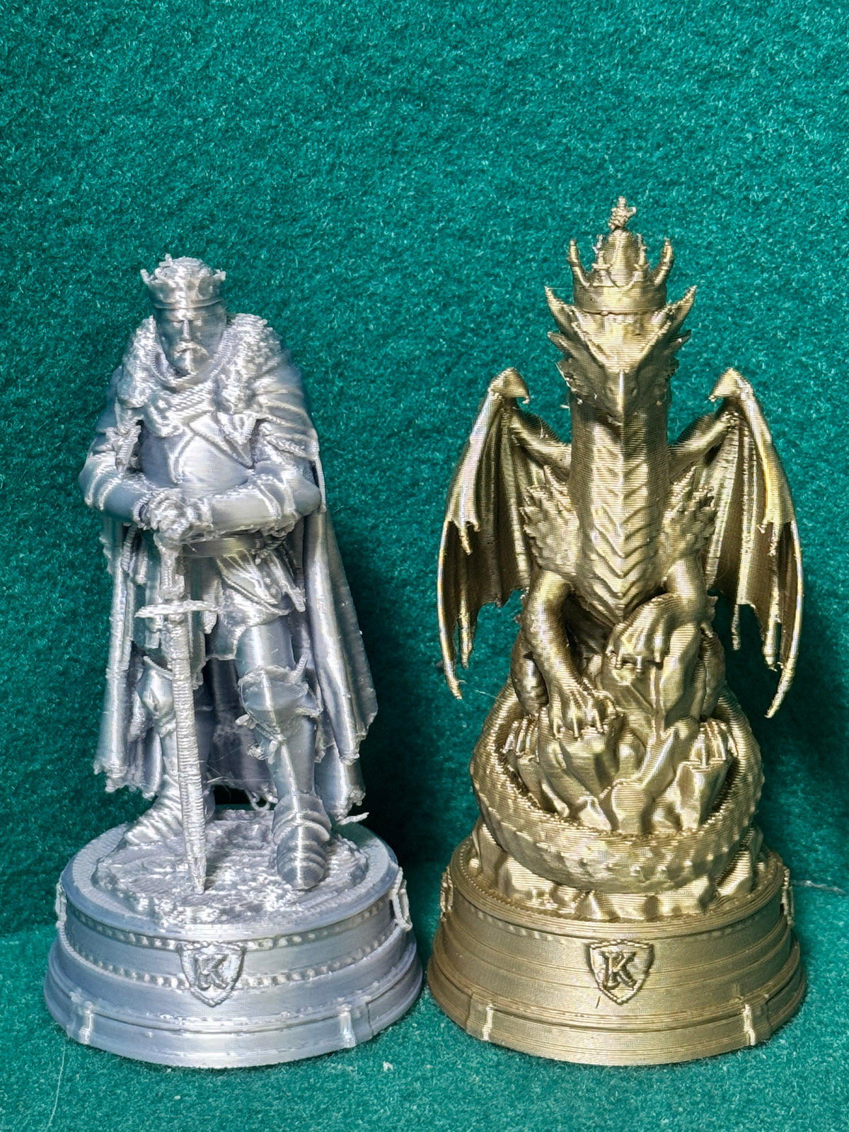 Ritter vs. Drachen Serie 2b GEPANZERTE Figur Deko Statue Fantasy Miniatur