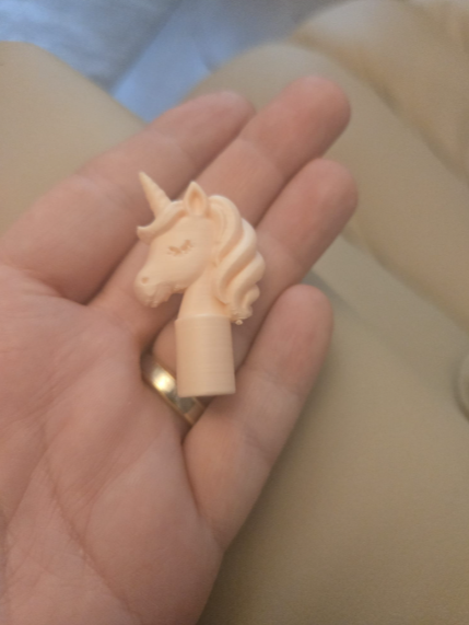 Niedlicher Einhorn-Bleistiftaufsatz Figur Deko Statue Fantasy Mittelalter