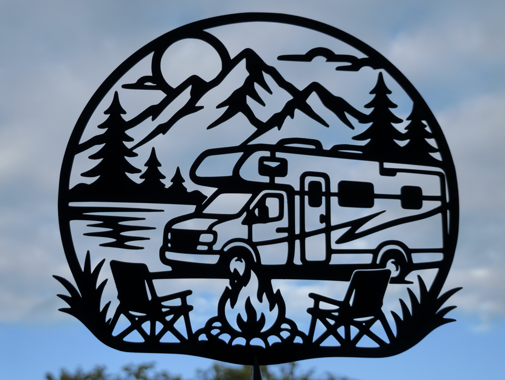 Wohnmobil-Camping Wandkunst Wandbild Wanddeko Wanddekoration Wohnzimmer