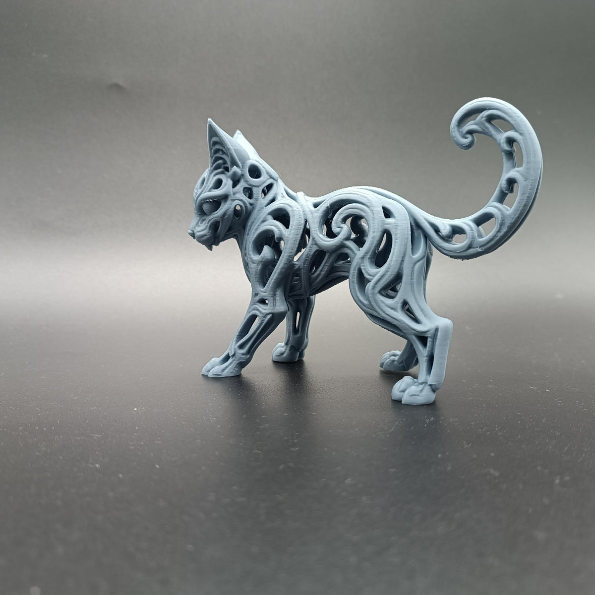Abstrakte hohle Katzenkunst Figur Deko