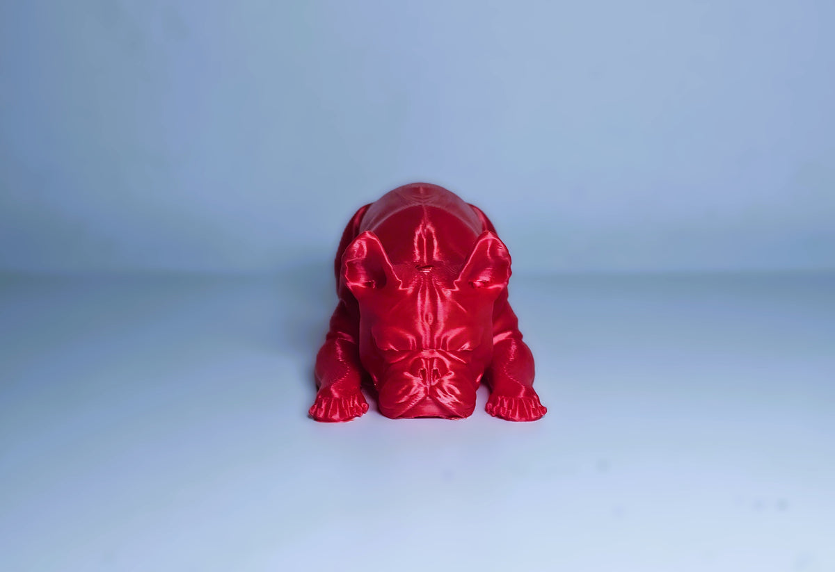 Französische Bulldogge schlafend Figur