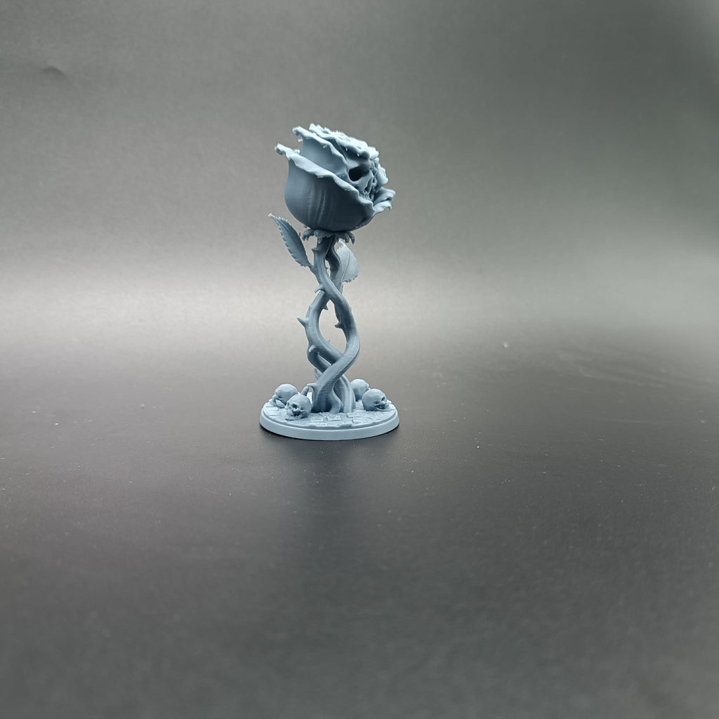 Dunkle Rose der Sterblichkeit Dornige Totenkopfrose Figur Deko