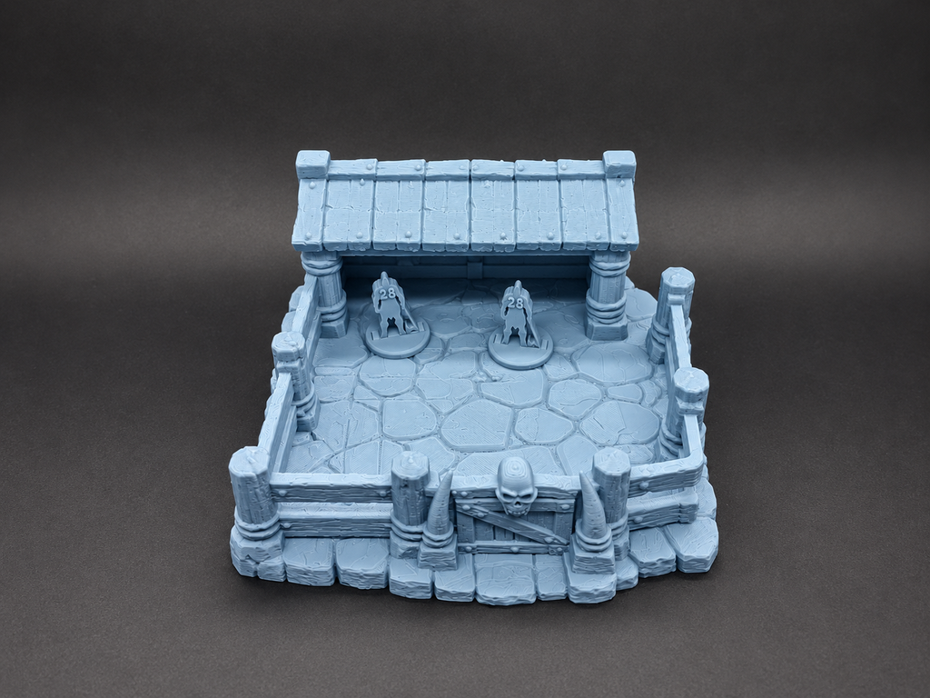 Fantasy Tiergehege & Stall 28mm Gelände