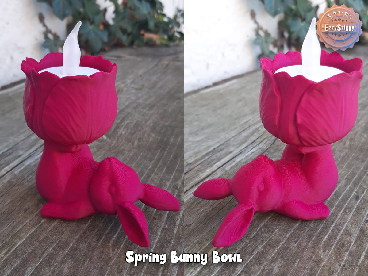 Frühlings-Hasenschale Figur Deko Statue Ostern Osterdeko Tierfigur Tiere