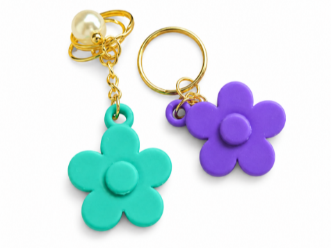 Pastell Blumenanhänger Schlüsselanhänger ohne Kette Kettenanhänger Schmuck