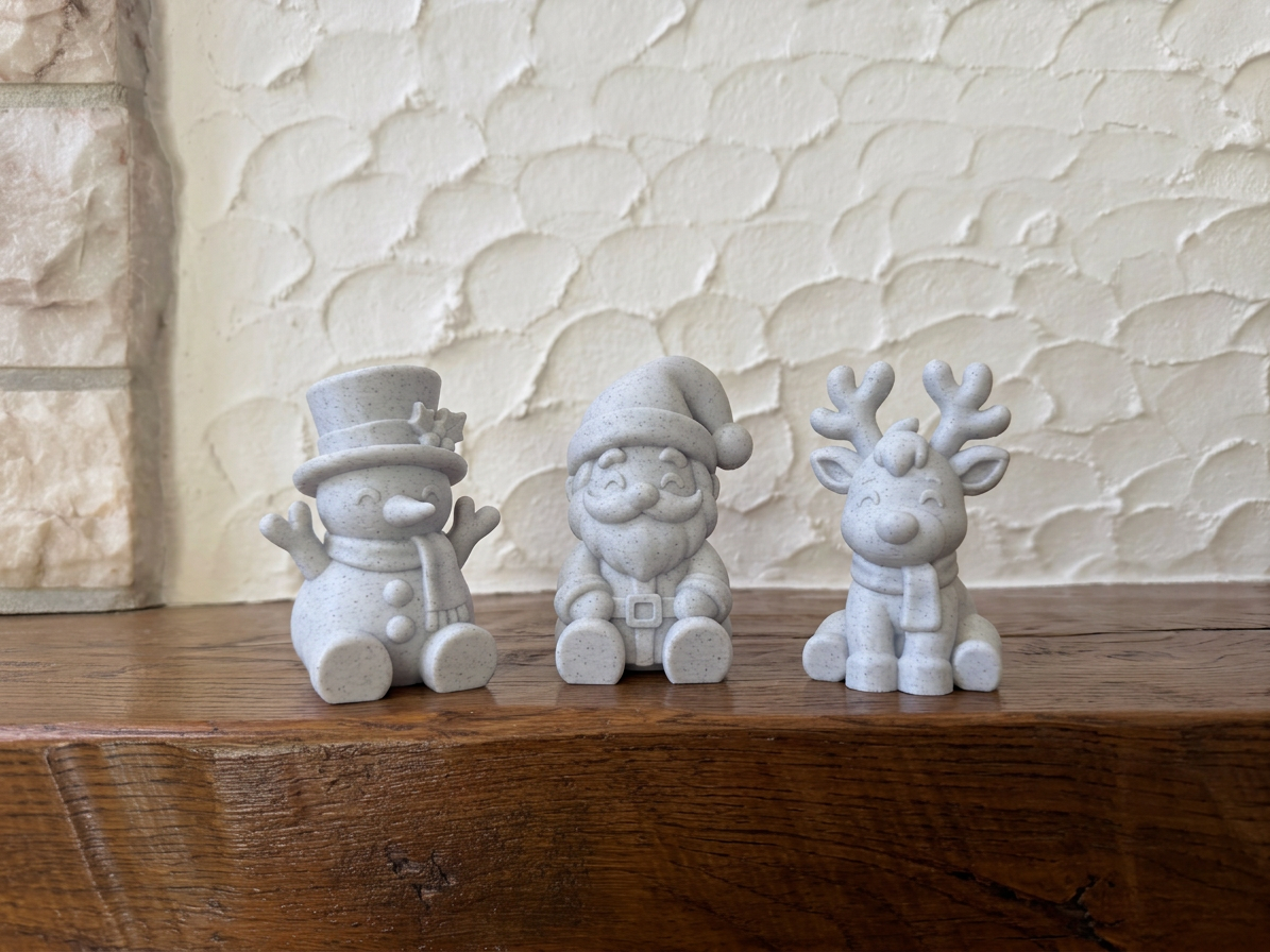 Weihnachtsfiguren Set 3-teilig Deko