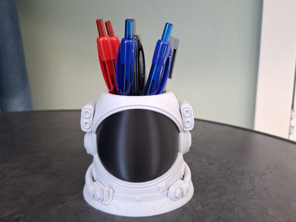 Astronautenhelm Stifthalter Weltraum Schreibtisch-Organizer Figur Deko
