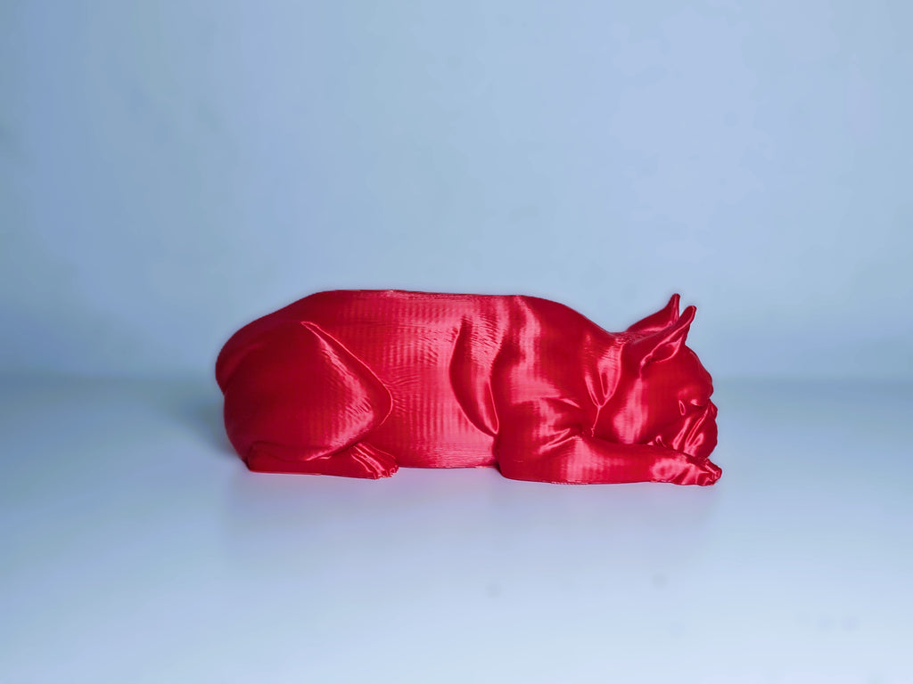Französische Bulldogge schlafend Figur