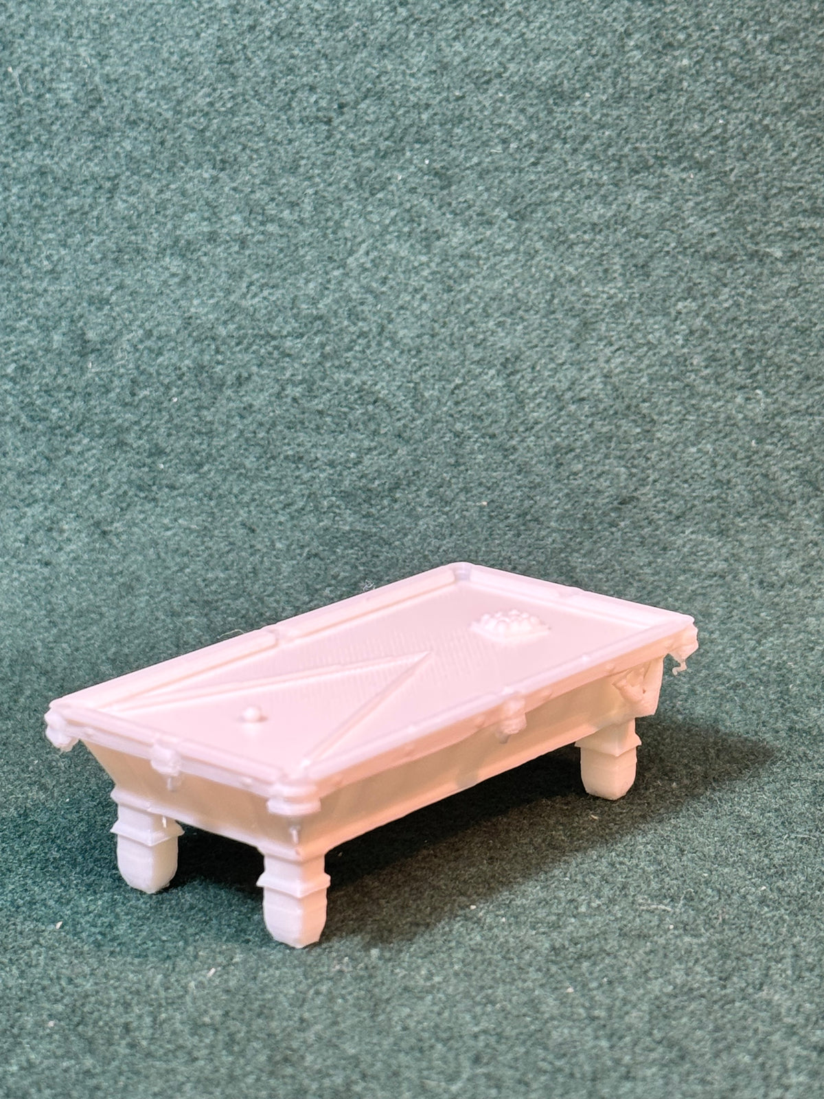 Puppenhaus Mini Billardtisch aus der Viktorianischen Ära 1 Miniatur 1:12