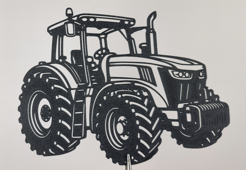 Moderne Bauernhof-Traktor 2D Wandkunst Dekor Wandbild Wanddeko Wohnzimmer