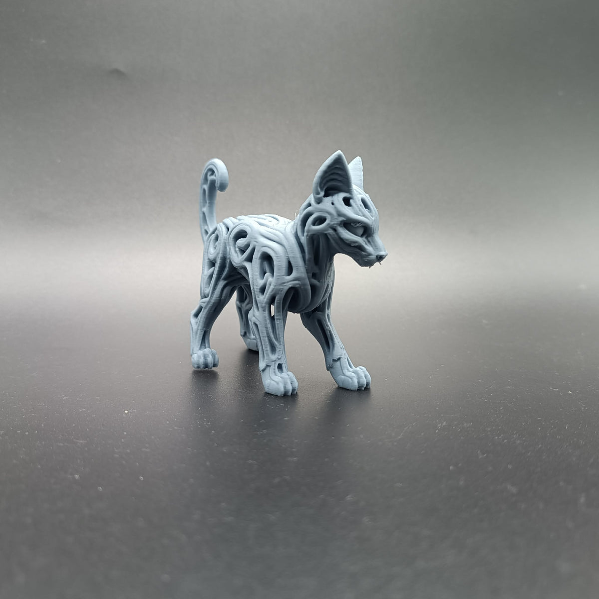 Abstrakte hohle Katzenkunst Figur Deko