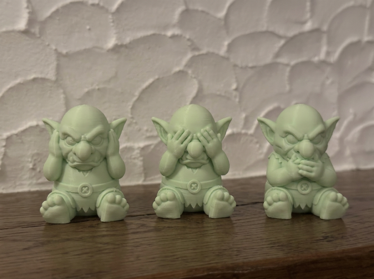 Nichts hören, sehen, sagen Figuren-Set Kobolde