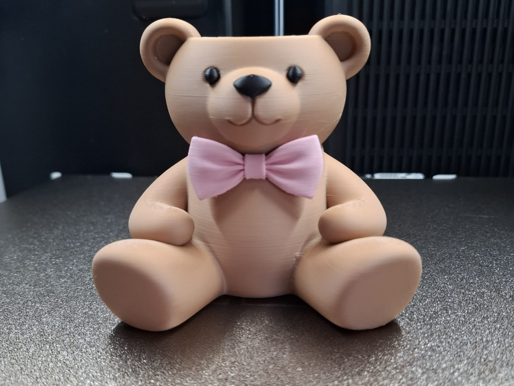 Niedlicher Teddybär Stiftehalter Figur Deko Statue Tierfigur Tiere süß