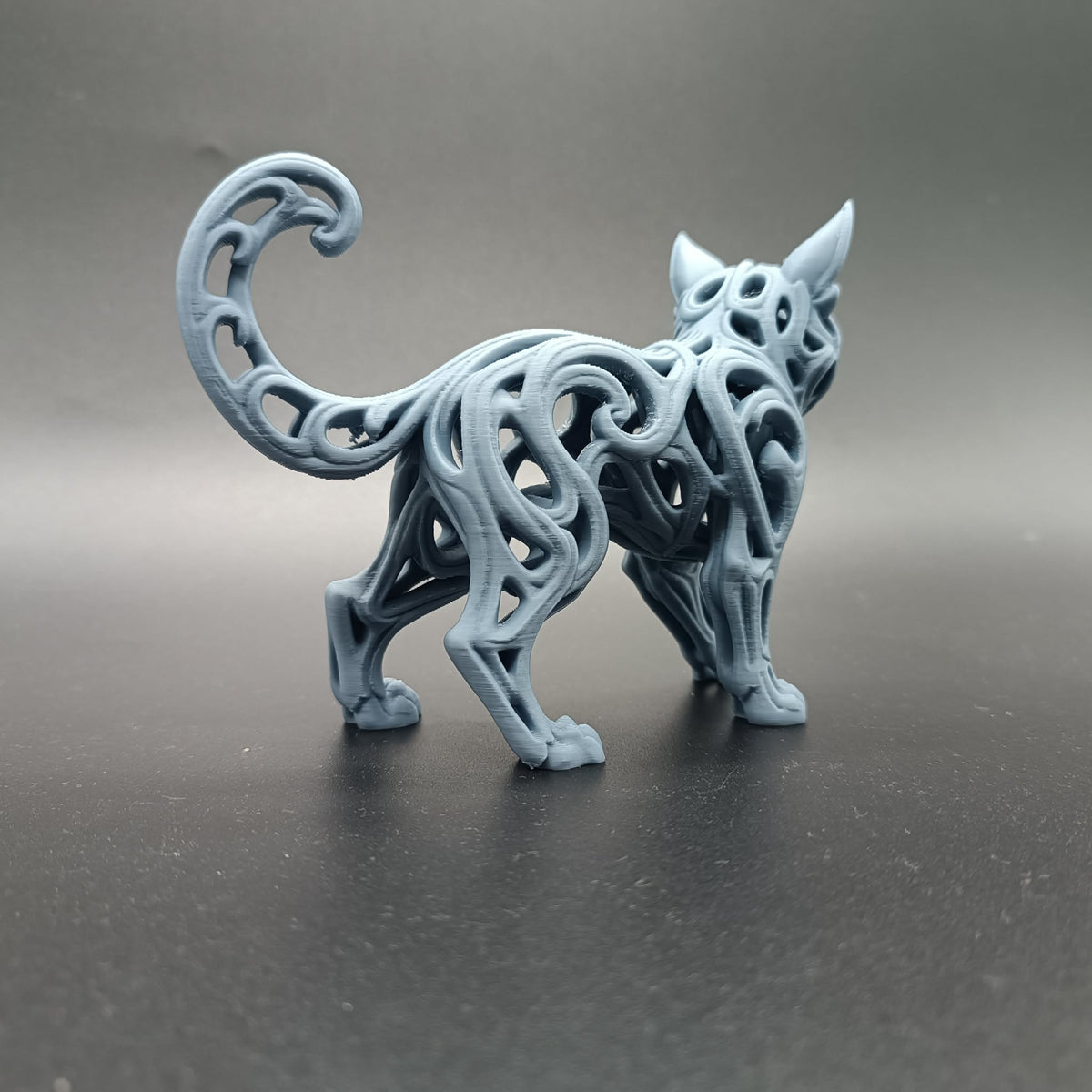 Abstrakte hohle Katzenkunst Figur Deko