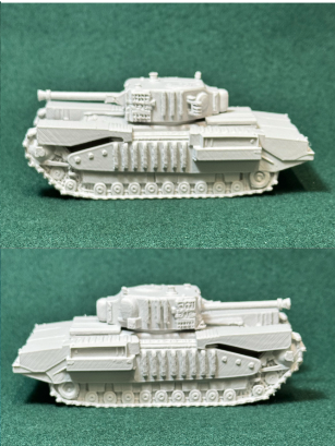 Zweiter Weltkrieg Großbritannien Mk. IV CHURCHILL + 12 verschiedene Figur Deko
