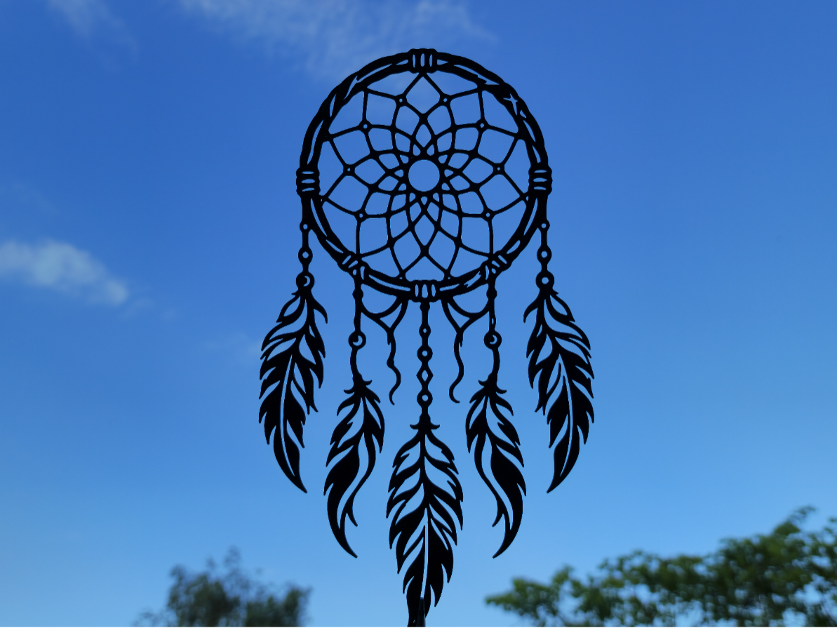 Traumfänger 2D Wandkunst Boho Federdekor Wandbild Wanddeko Wanddekoration