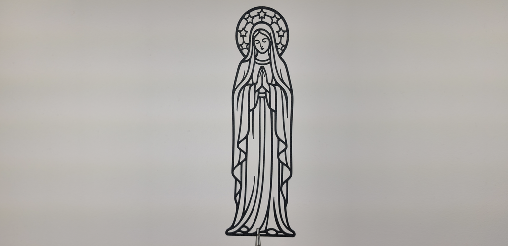 Gebet der Heiligen Maria 2D Wandkunst Wandbild Wanddeko Wanddekoration