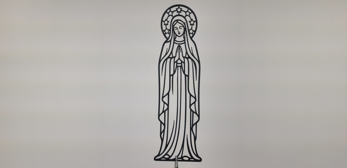 Gebet der Heiligen Maria 2D Wandkunst Wandbild Wanddeko Wanddekoration