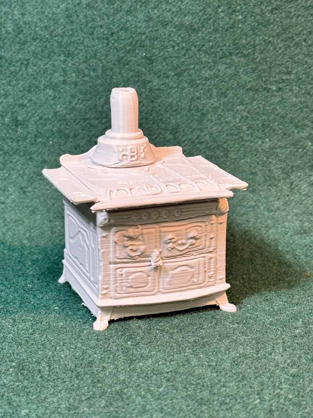 Puppenhaus Mini Viktorianischer Gusseisenherd 2 Miniatur 1:12 Puppenstube