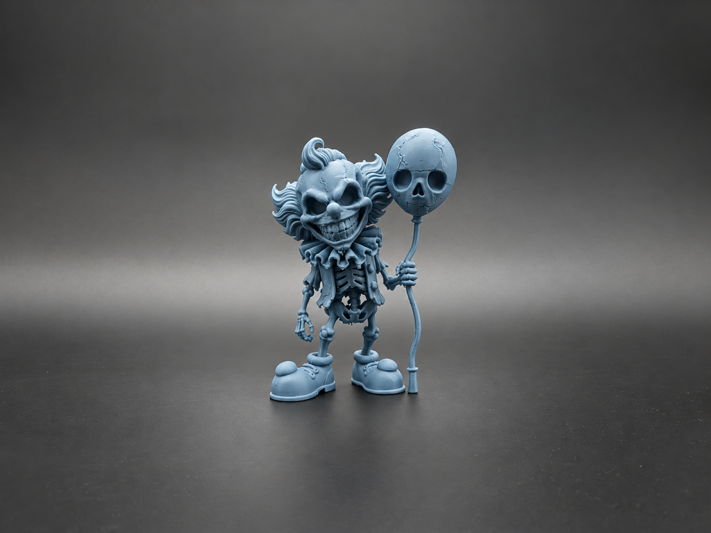 Twisted Carnival Halloween Skelett-Clown Figur Deko