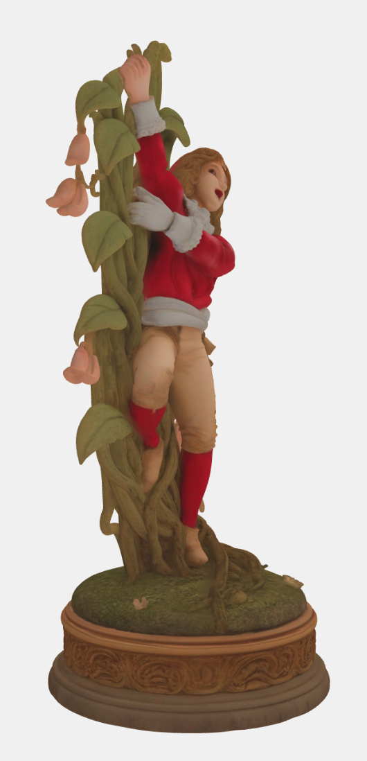 Hans und die Bohnenranke Schachset Schachspiel Sammlerstück Fantasy Deko