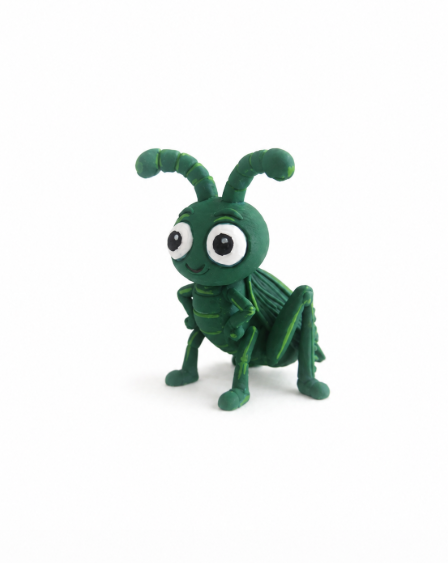 Niedliche Grillenminiatur Cartoon Insektenfigur Deko Statue Puppenhaus süß