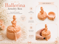 Ballerina Schmuckschatulle Elegante Dekorative Box Figur Deko Statue