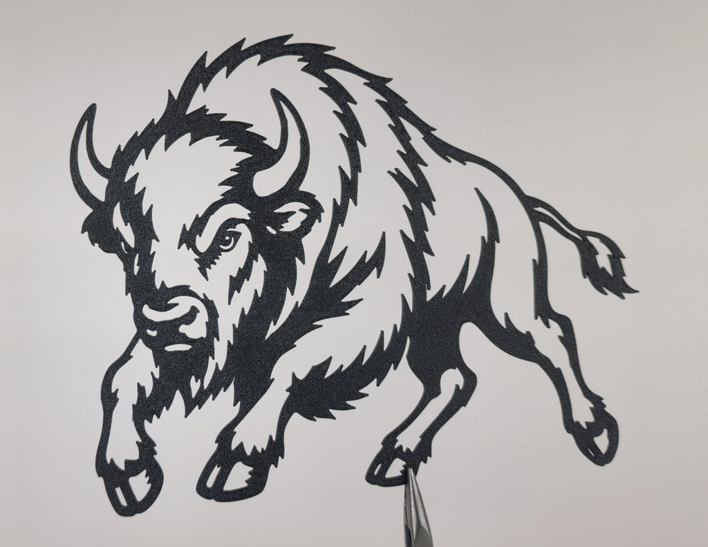 Amerikanische Bison-Wandkunst Wandbild Wanddeko Wanddekoration Tierfigur