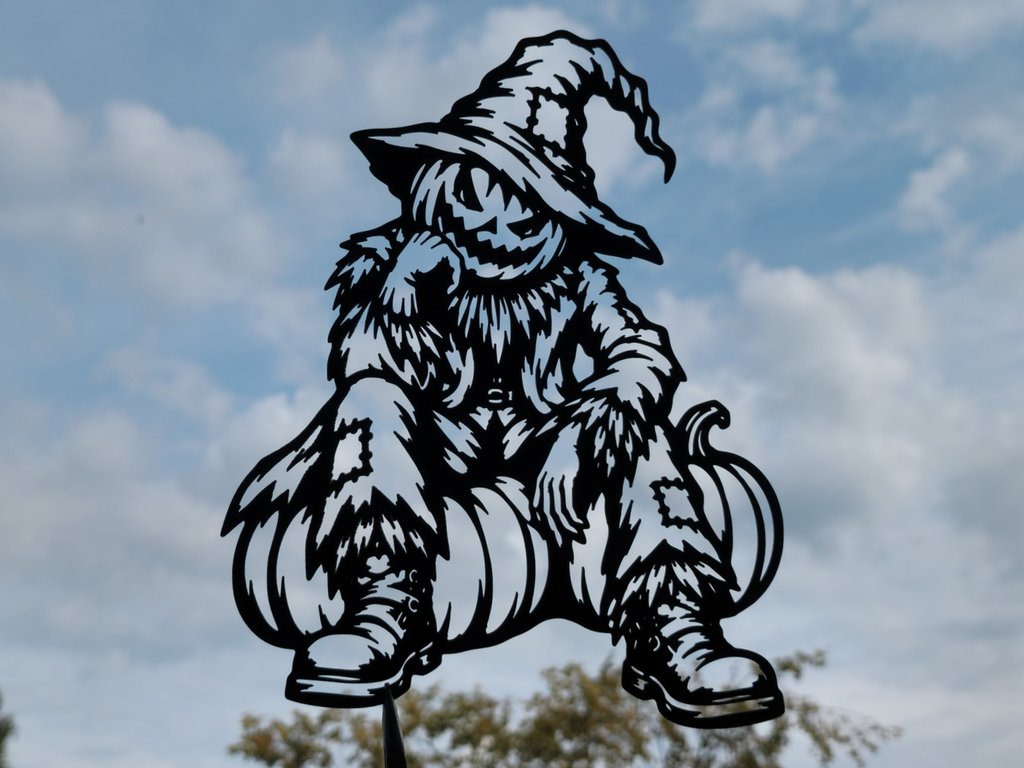 Gruselige Vogelscheuchen-Kürbis-Wandkunst-Dekoration Wandbild Wanddeko