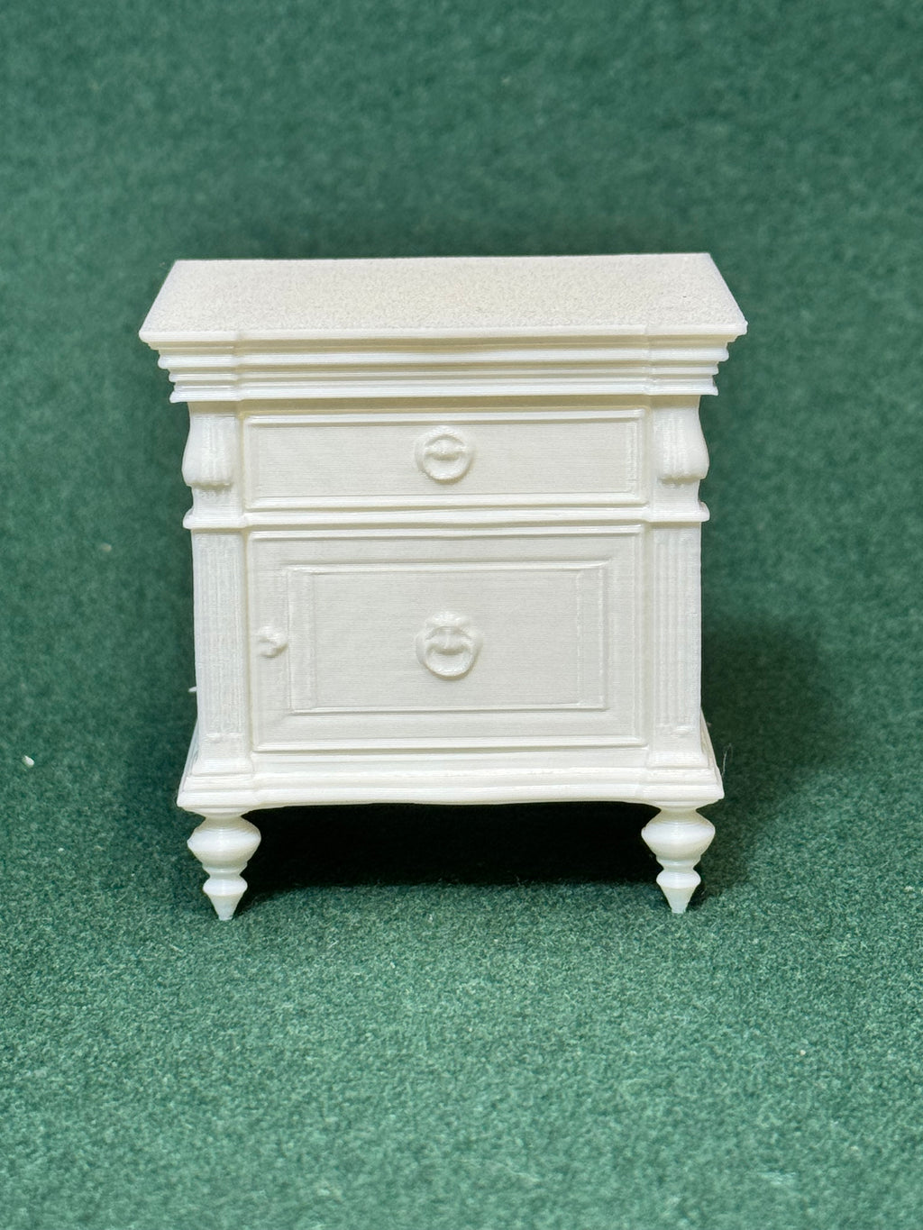 Puppenhaus Mini Nachttisch aus der viktorianischen Ära 3 Miniatur 1:12