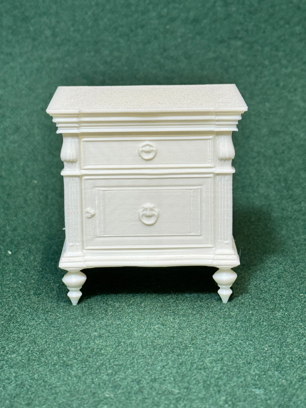 Puppenhaus Mini Nachttisch aus der viktorianischen Ära 3 Miniatur 1:12