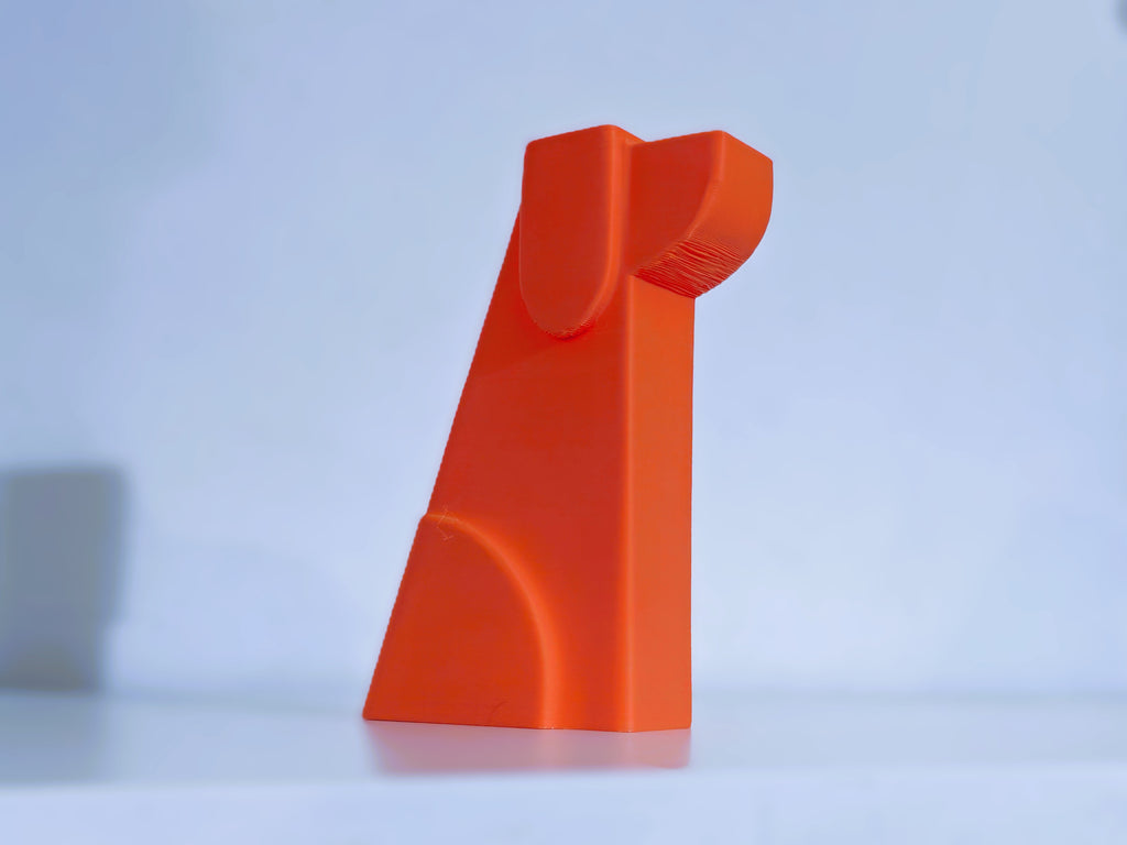Hund kubisch minimalistisch Skulptur