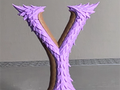 Drachenbuchstabe Y Display-Skulptur Figur Deko Statue Fantasy Mittelalter