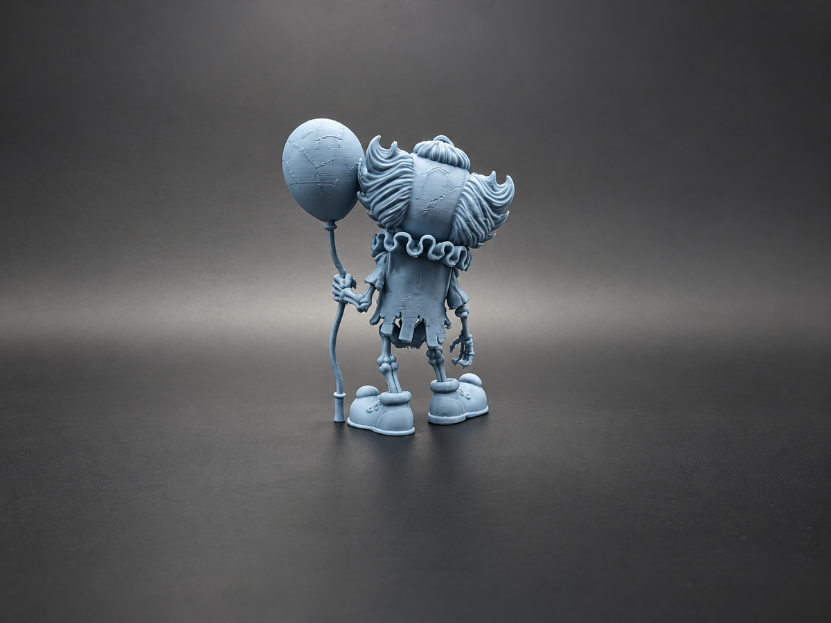 Twisted Carnival Halloween Skelett-Clown Figur Deko