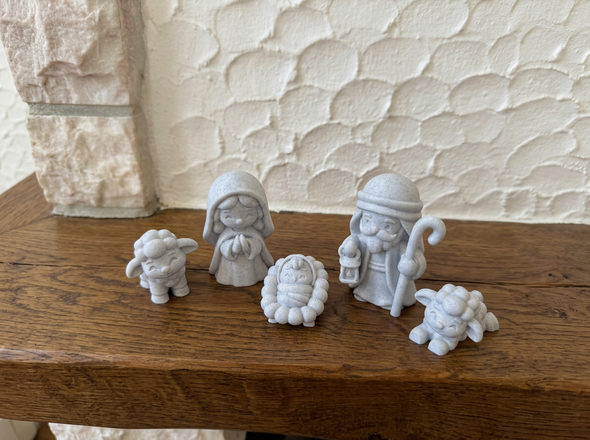 Weihnachtskrippe Krippenfiguren Set 5-teilig