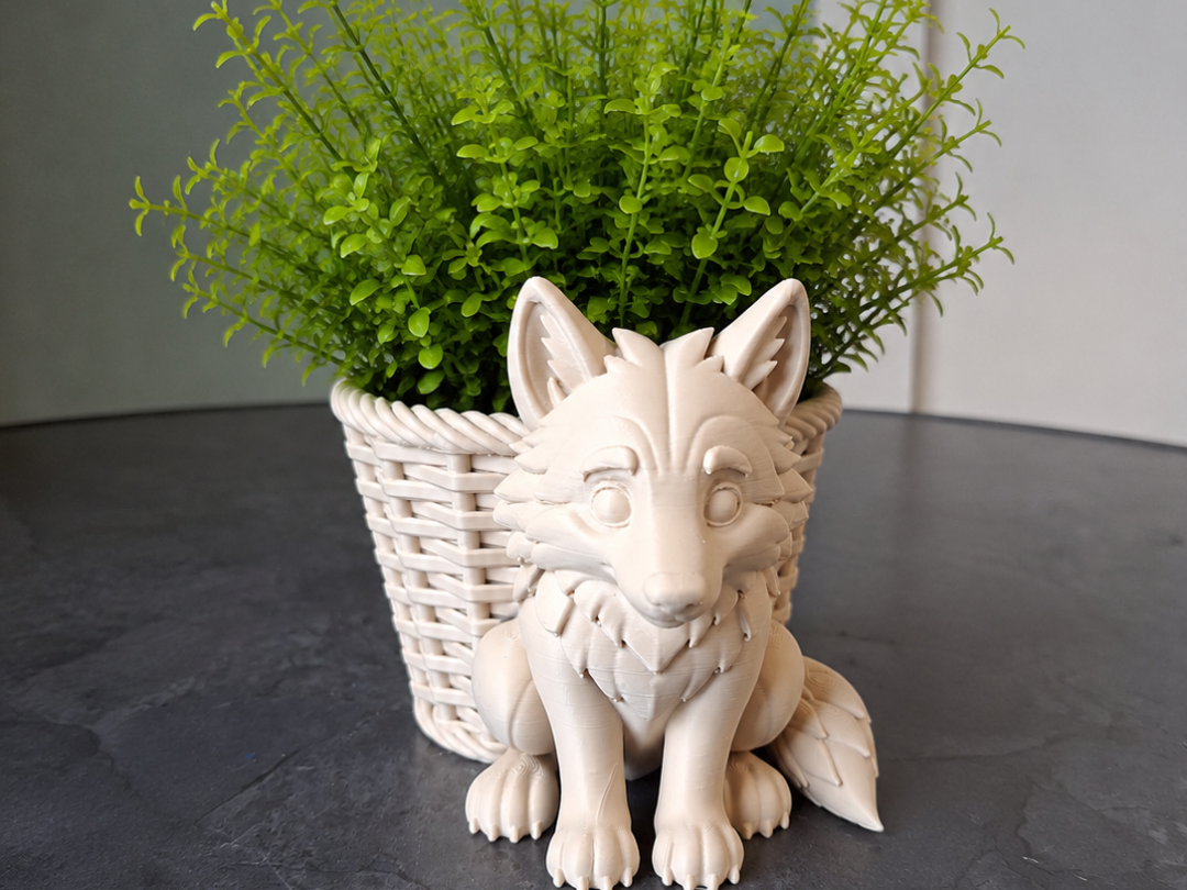 Wald Wolfswelpen Korb Pflanzgefäß Pflanztopf Blumentopf Übertopf Geschenk
