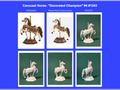 Karussellpferd Dekorierter Champion Figur Deko Statue Tierfigur Tiere