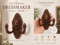 Viktorianischer Löwen-Doppelwandhaken Figur Deko Statue Tierfigur Tiere