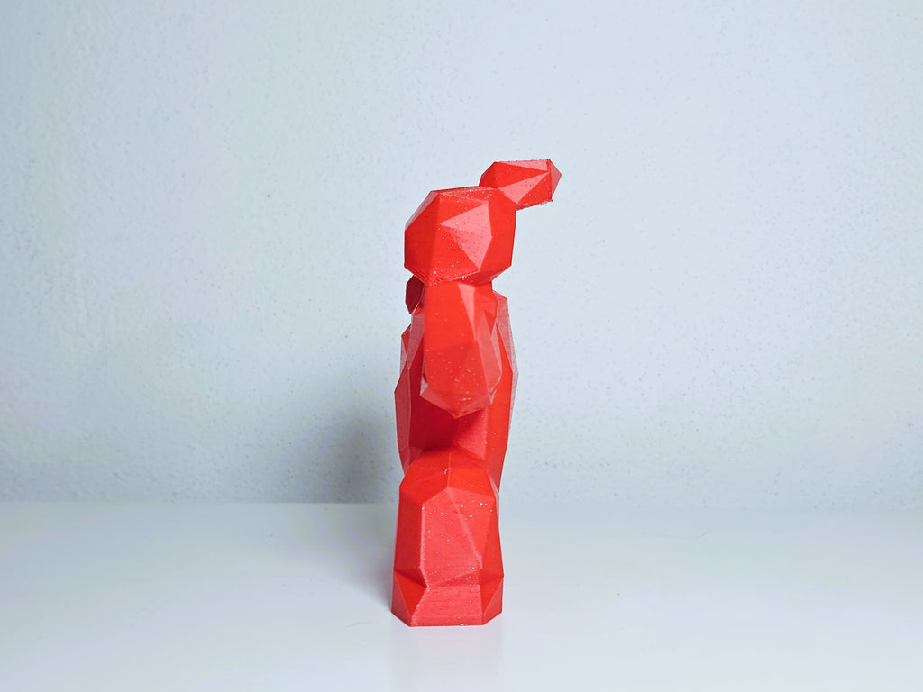 Tai Chi Low Poly Figur